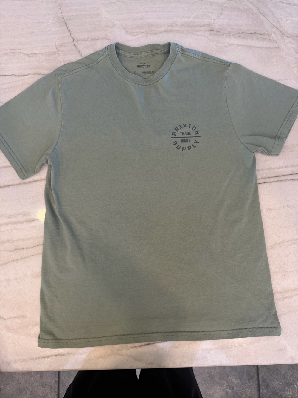 Brixton Short Sleeve Crew T-Shirt in Sage Green
